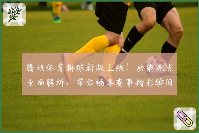 腾讯体育排球新版上线！功能亮点全面解析，带你畅享赛事精彩瞬间